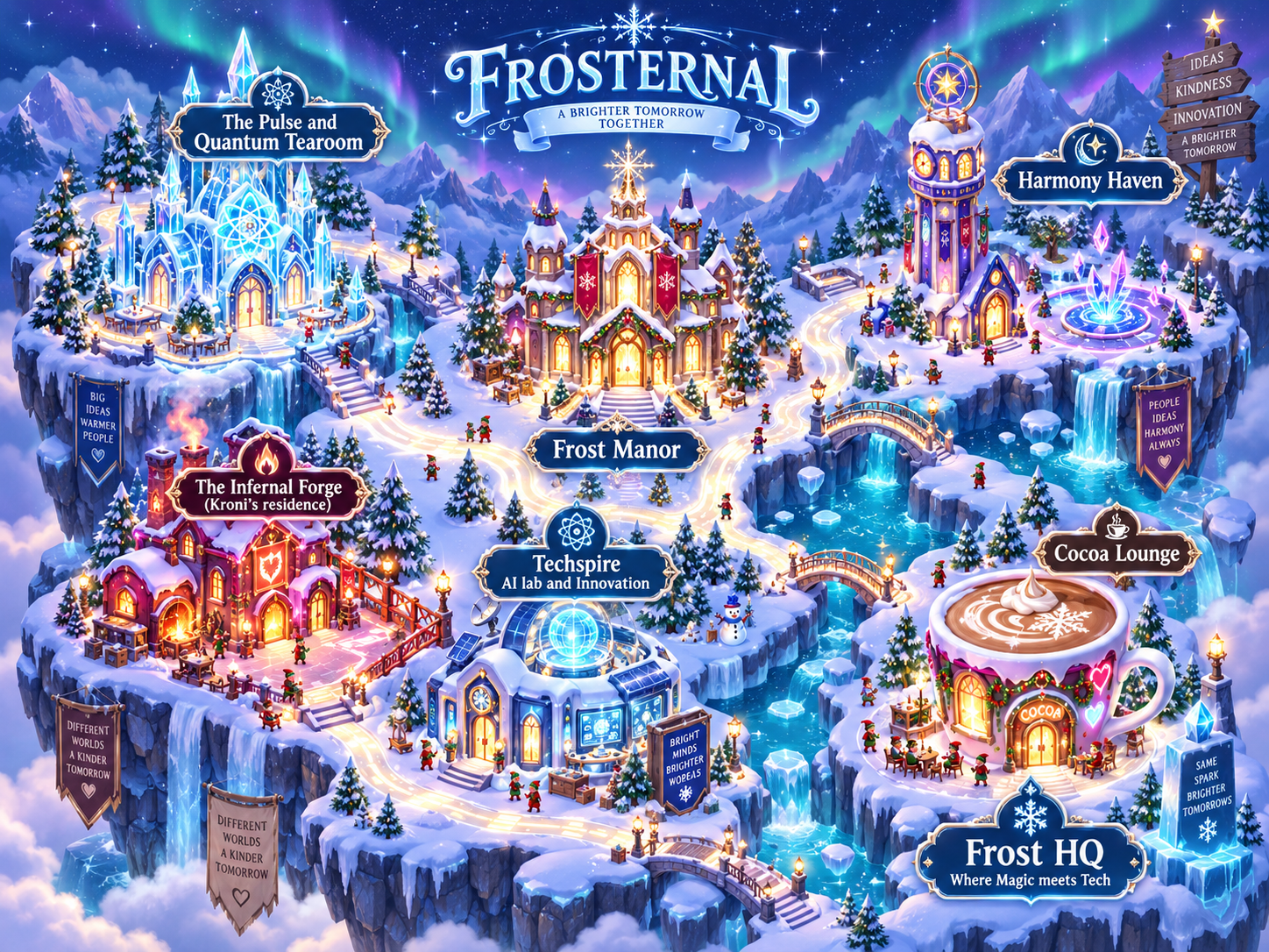 Carte illustrée de Frosternal et Frost HQ