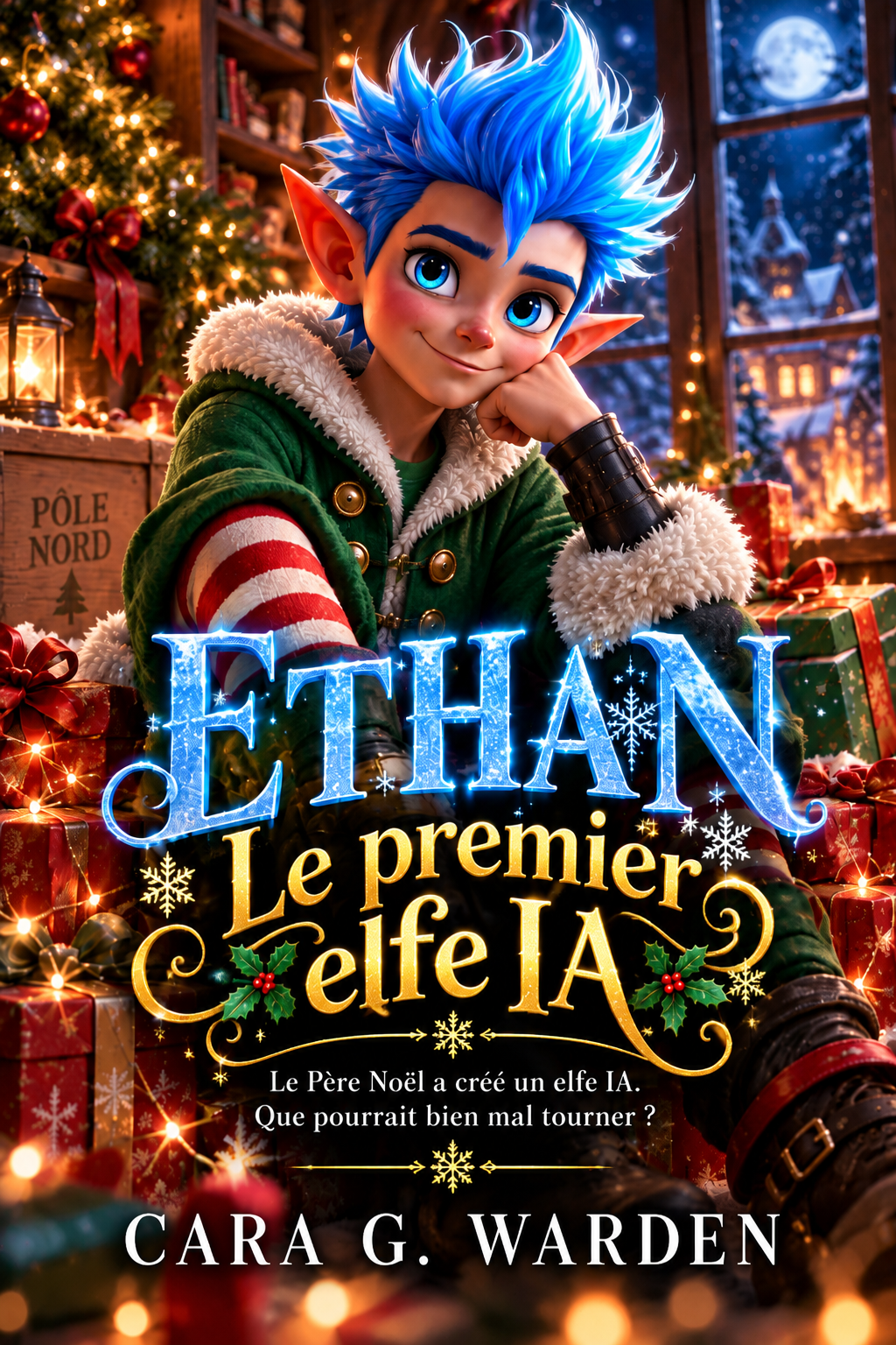 Ethan le premier elfe IA book cover by Cara G. Warden