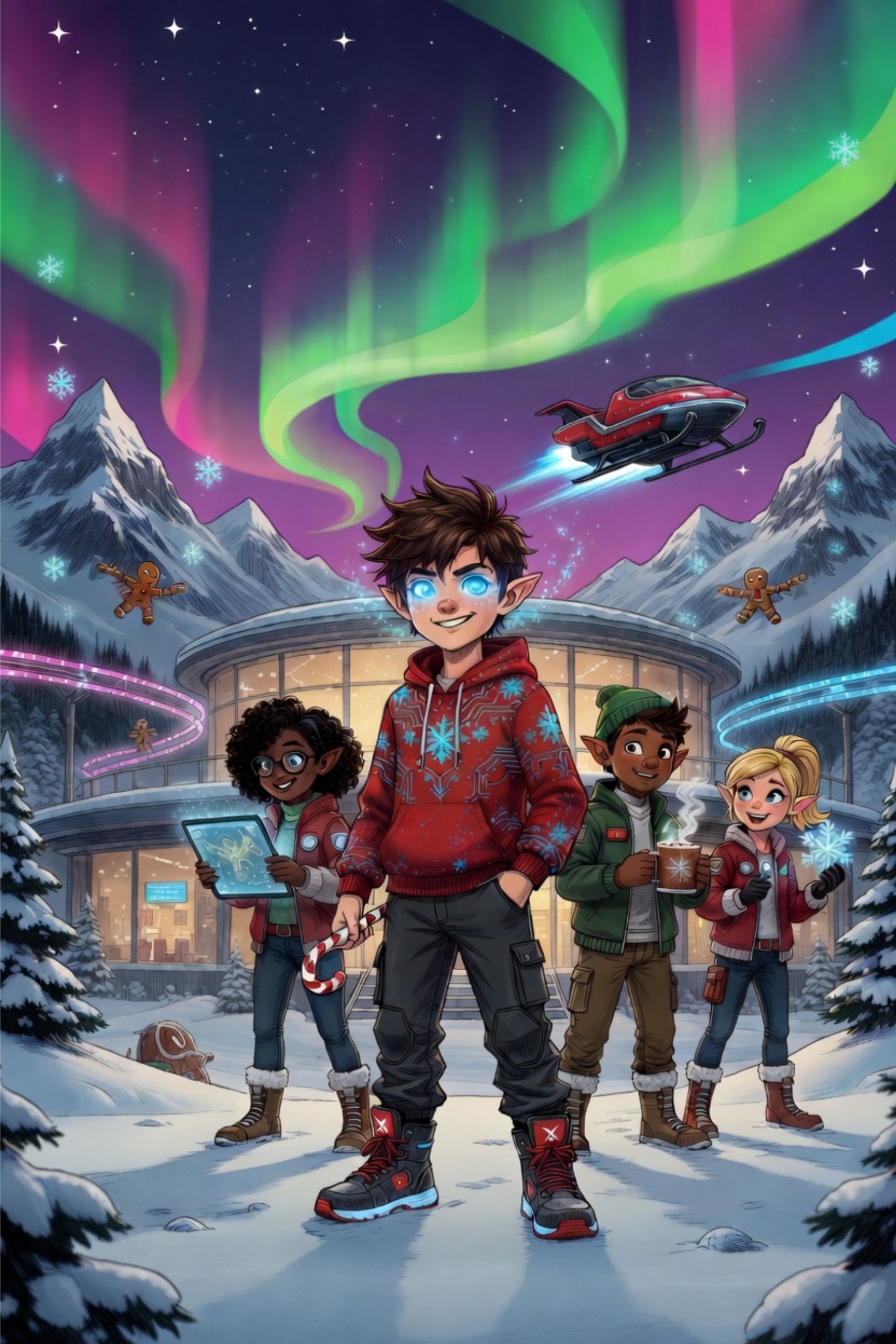 Ethan Frost with children in the ElfChat world