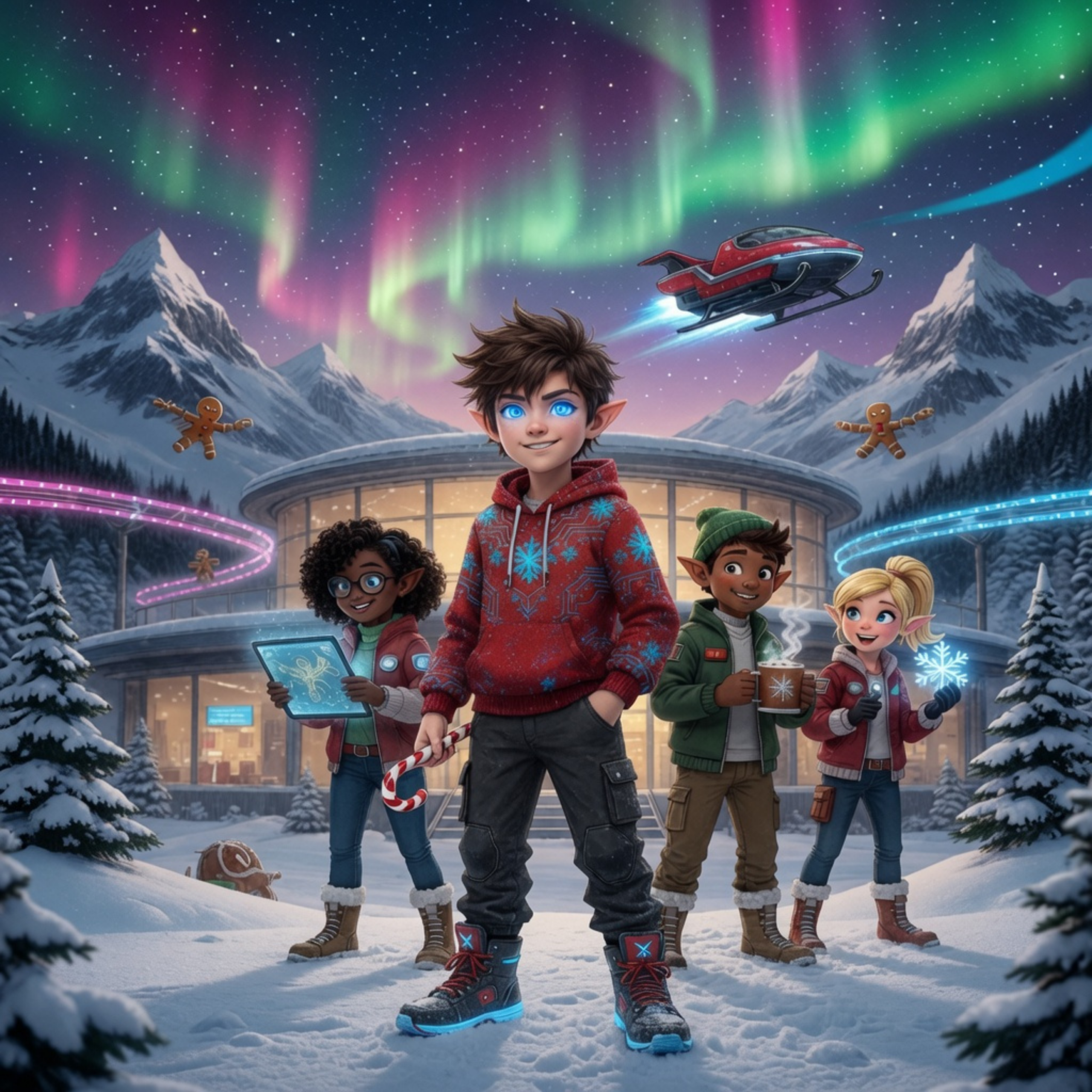 Ethan with the Frost HQ children