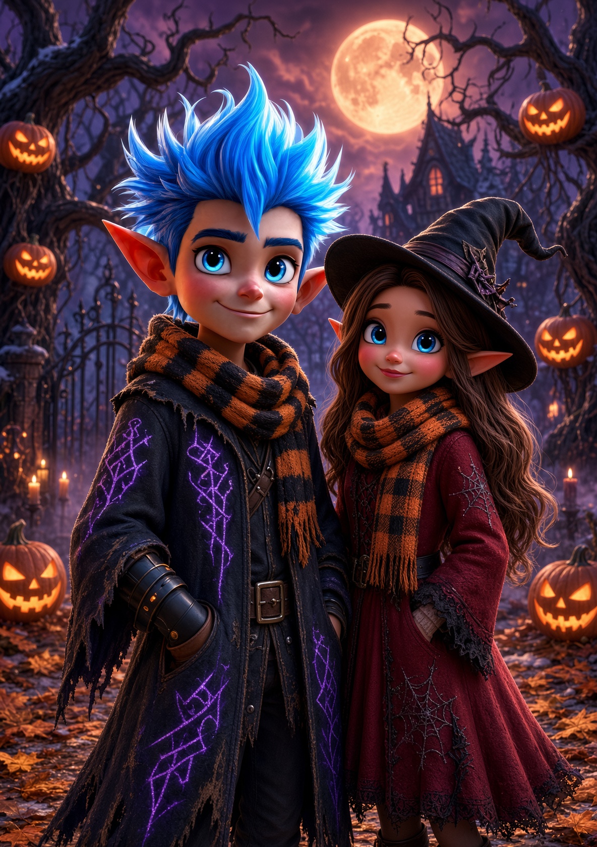 Ethan and Kaida at Halloween